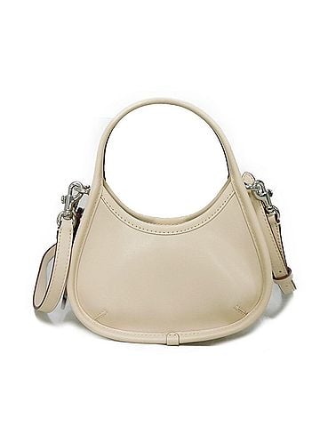 Coach White Leather Handbag Shoulder Bag (view 2)