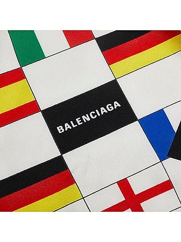 Balenciaga Multi-Color White Silk Scarf (view 2)