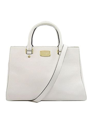 Michael Kors White Leather Handbag (view 1)