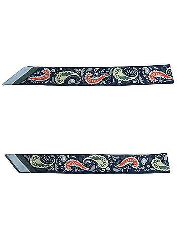 Hermès Blue Green Silk Scarf (view 2)