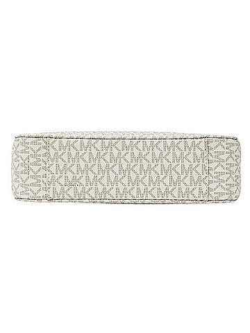 Michael Kors Brown White Pvc Shoulder Bag (view 2)
