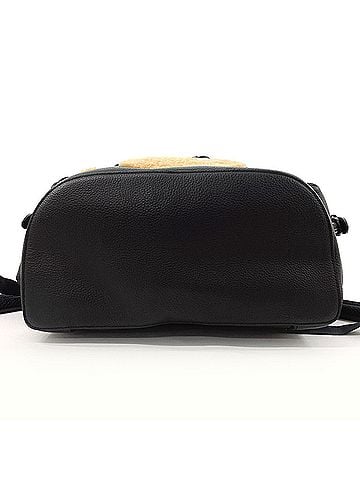 Coach Black Brown Leather Backpack (view 2)