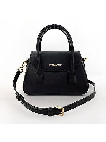 Michael Kors Black Leather Handbag (view 1)