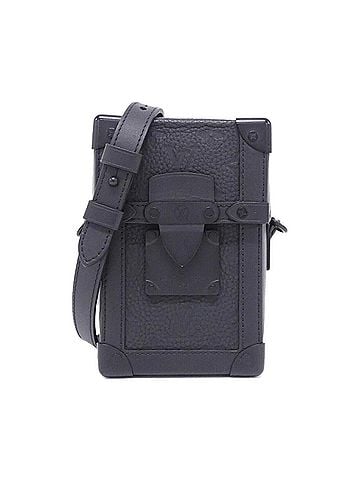 Louis Vuitton Black Leather Shoulder Bag (view 1)