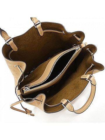 Louis Vuitton Mahina Beige Brown Brown Leather Handbag (view 2)