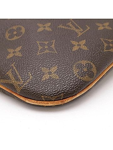 Louis Vuitton Brown Monogram Pochette Shoulder Bag (view 2)