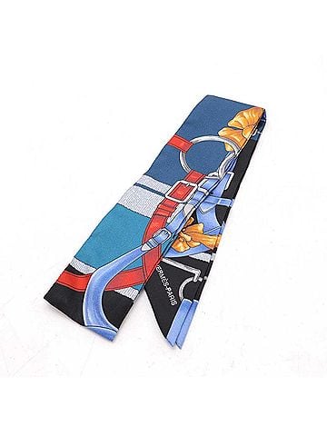 Hermès Blue Multi-Color Silk Scarf (view 1)