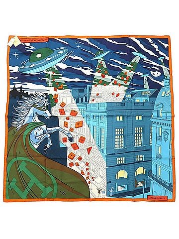 Hermès Multi-Color Silk Scarf (view 2)