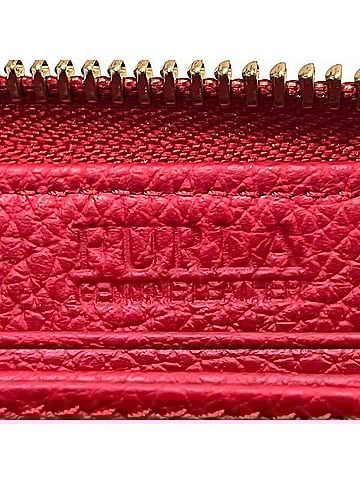 FURLA Red Color Leather Long Wallet (Bi-Fold) (view 2)