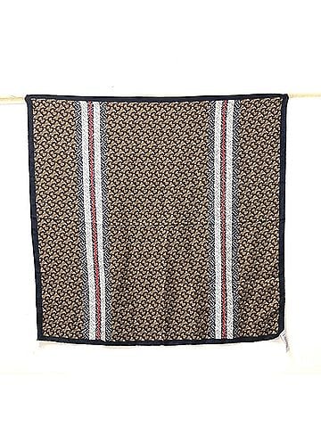 Burberry Black Brown Silk Scarf (view 1)