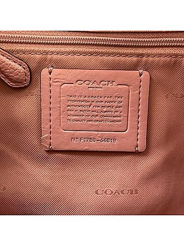 Coach Pink Pvc Handbag Shoulder Bag (view 2)
