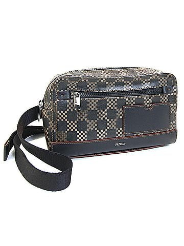 FURLA Black Brown Pvc Leather Fanny Pack (view 1)
