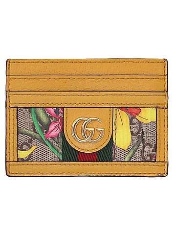 Gucci Yellow Leather Card Case (view 1)