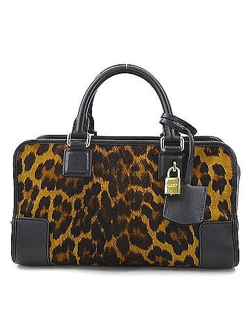 Loewe Black Brown Leather Handbag (view 1)