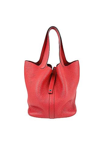 Hermès Silver Taurillon Clemence Leather Handbag (view 1)