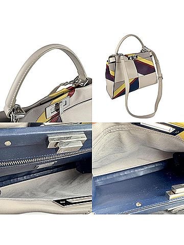 Fendi Multi-Color Leather Handbag Shoulder Bag (view 2)