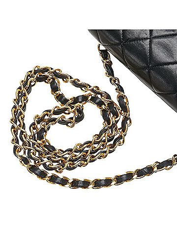 Chanel Black Leather Shoulder Bag (view 2)