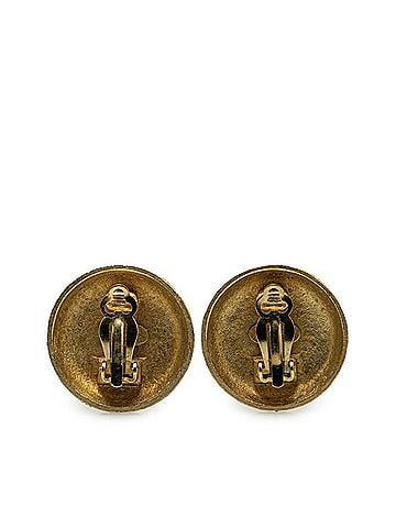 Chanel Gold Gold Plating Clip Earrings (view 2)