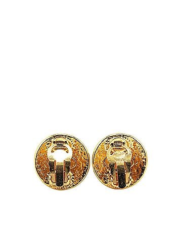 Chanel Gold Gold Plating Clip Earrings (view 2)
