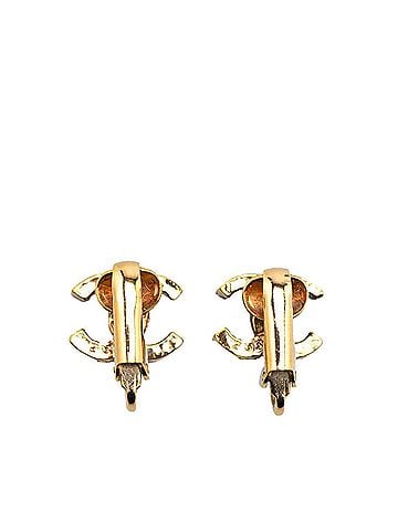 Chanel Gold Gold Plating Clip Earrings (view 2)