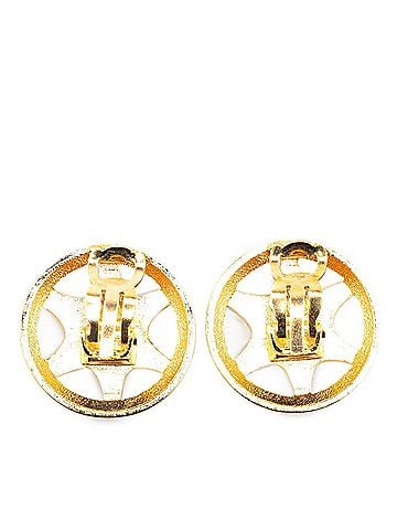 Chanel Gold Gold Plating Clip Earrings (view 2)