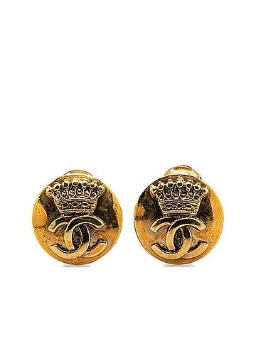 Chanel Gold Gold Plating Clip Earrings (view 1)