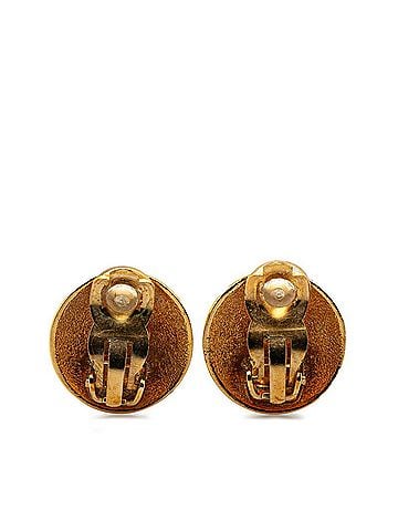 Chanel Gold Gold Plating Clip Earrings (view 2)