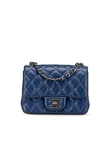 Chanel Matelasse Navy Leather Shoulder Bag (view 1)