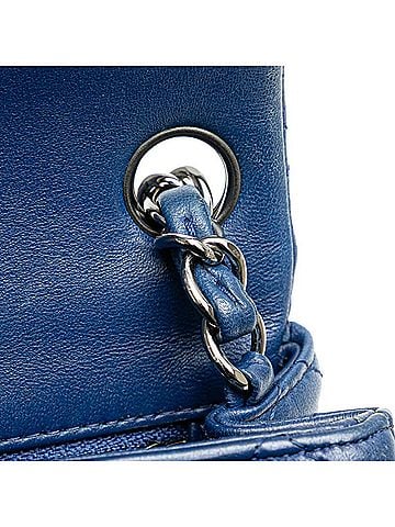 Chanel Matelasse Navy Leather Shoulder Bag (view 2)