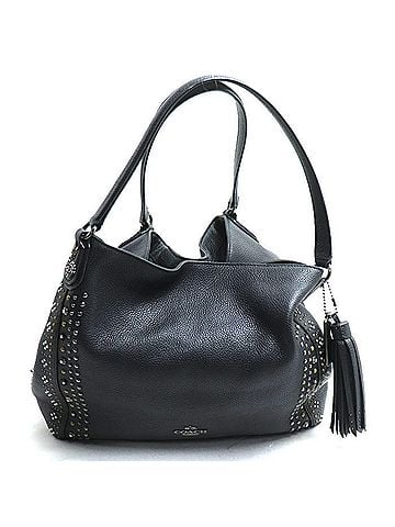 Coach Black Leather Shoulder Bag (view 1)