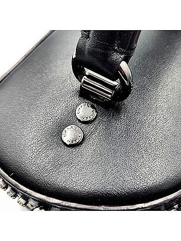 Coach Black Leather Handbag Shoulder Bag Vanity Bag (view 2)