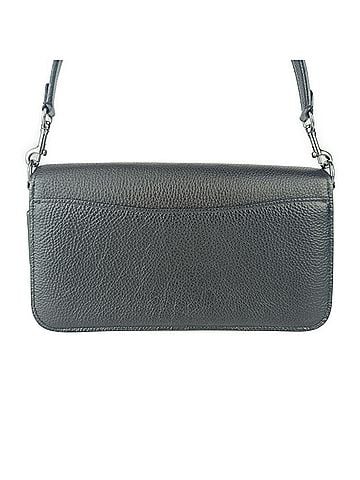 Coach Black Leather Clutch Bag Handbag Shoulder Bag (view 2)