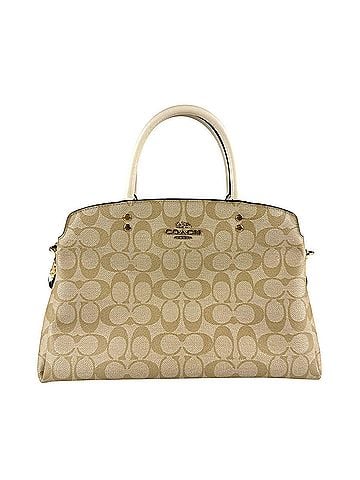 Coach Signature Beige Leather Handbag Shoulder Bag (view 1)