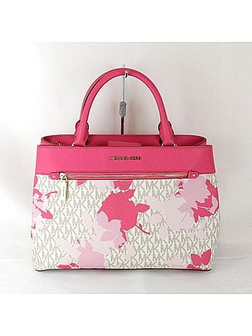 Michael Kors Pink Leather Shoulder Bag (view 1)