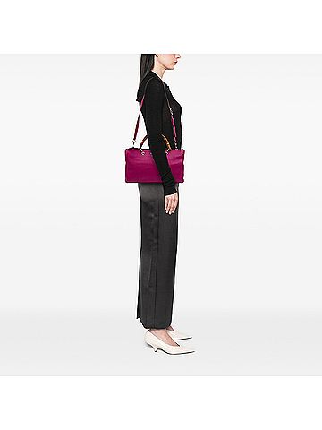 Gucci Medium Calfskin Bamboo Shopper Satchel (view 2)