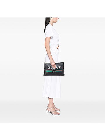Gucci Leather Logo Clutch (view 2)