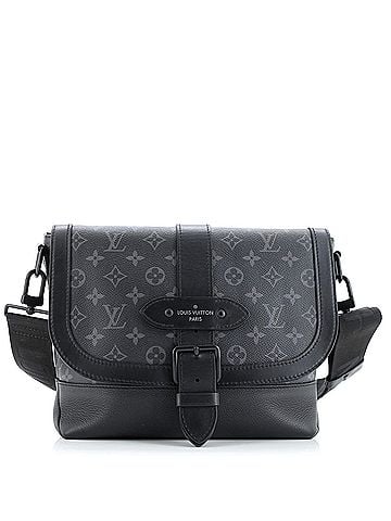 Louis Vuitton Saumur Messenger Bag Monogram Eclipse and Leather (view 1)