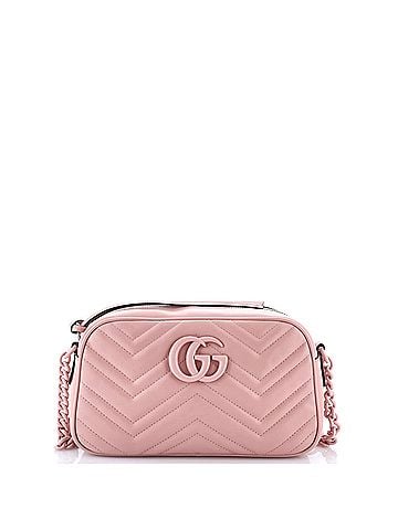 Gucci GG Marmont Monochrome Shoulder Bag Matelasse Leather Small (view 1)