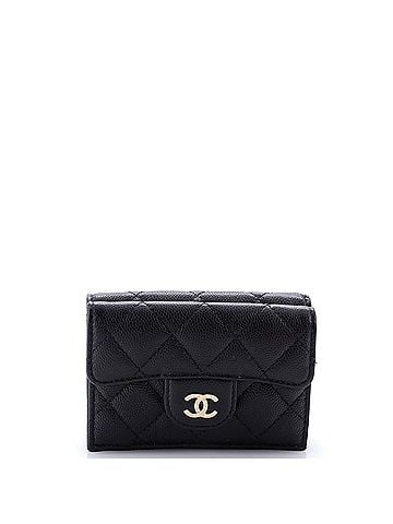 Chanel Trifold Classic Flap Wallet Quilted Caviar Small (view 1)