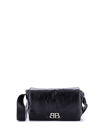 Balenciaga Monaco Messenger Flap Bag Leather Small (view 1)
