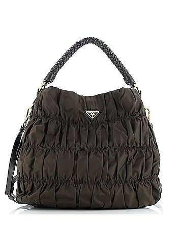 Prada Gaufre Convertible Hobo Tessuto Large (view 1)