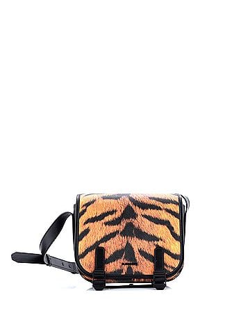 Burberry Double Buckle Flap Messenger Bag Printed Coated Canvas Small (view 1)