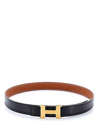 Hermès H Strie Buckle Reversible Belt Leather Thin (view 2)