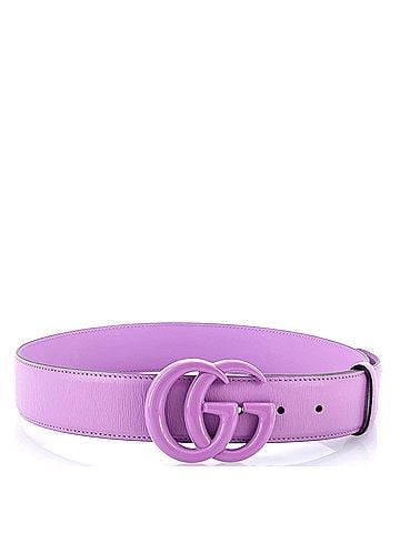 Gucci GG Marmont Monochrome Belt Leather with Enamel Wide (view 2)