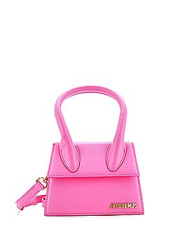 JACQUEMUS ルクランツリスモラシトトハック 255BA4273216 990 JACQUEMUS - Le Grand Turismo Leather Top-Handle Bag