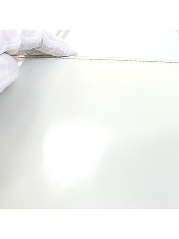 Prada Off-White Leather Handbag (view 2)