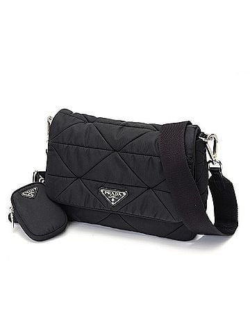 Prada Black Nylon Shoulder Bag (view 1)