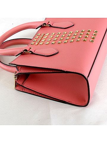 Michael Kors Pink Leather Shoulder Bag (view 2)