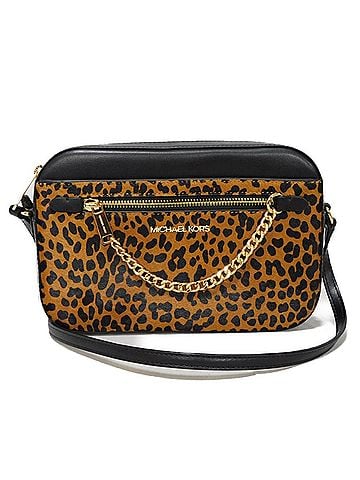 Michael Kors Brown Leather Shoulder Bag (view 1)
