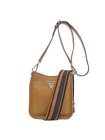 Prada Brown Leather Shoulder Bag (view 1)